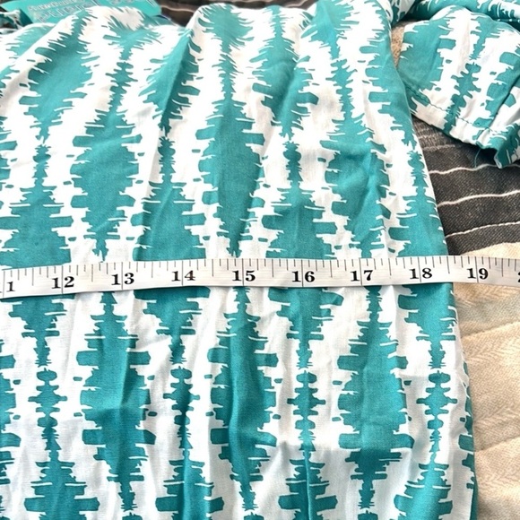 NWT Tybee Island Clothing Co.,TealWhite,  Lightweight, Beach to Brunch, Cover-Up - Picture 12 of 12